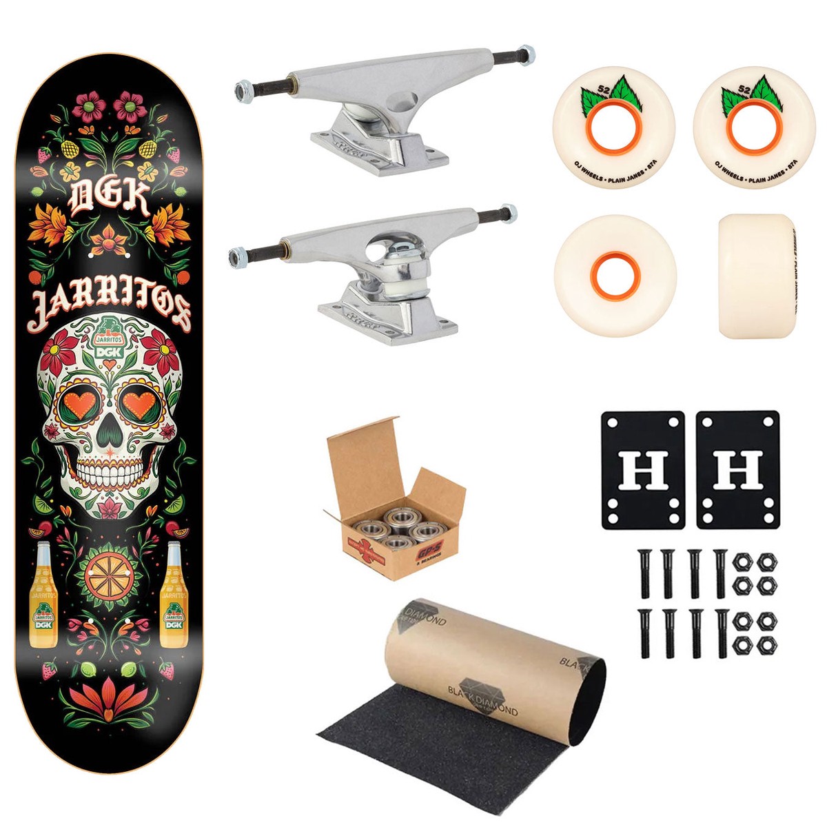 DGK x Jarritos Premium Skateboard Complete Sabor 8.5" Ft. Krux/OJ/Independent - Default Title