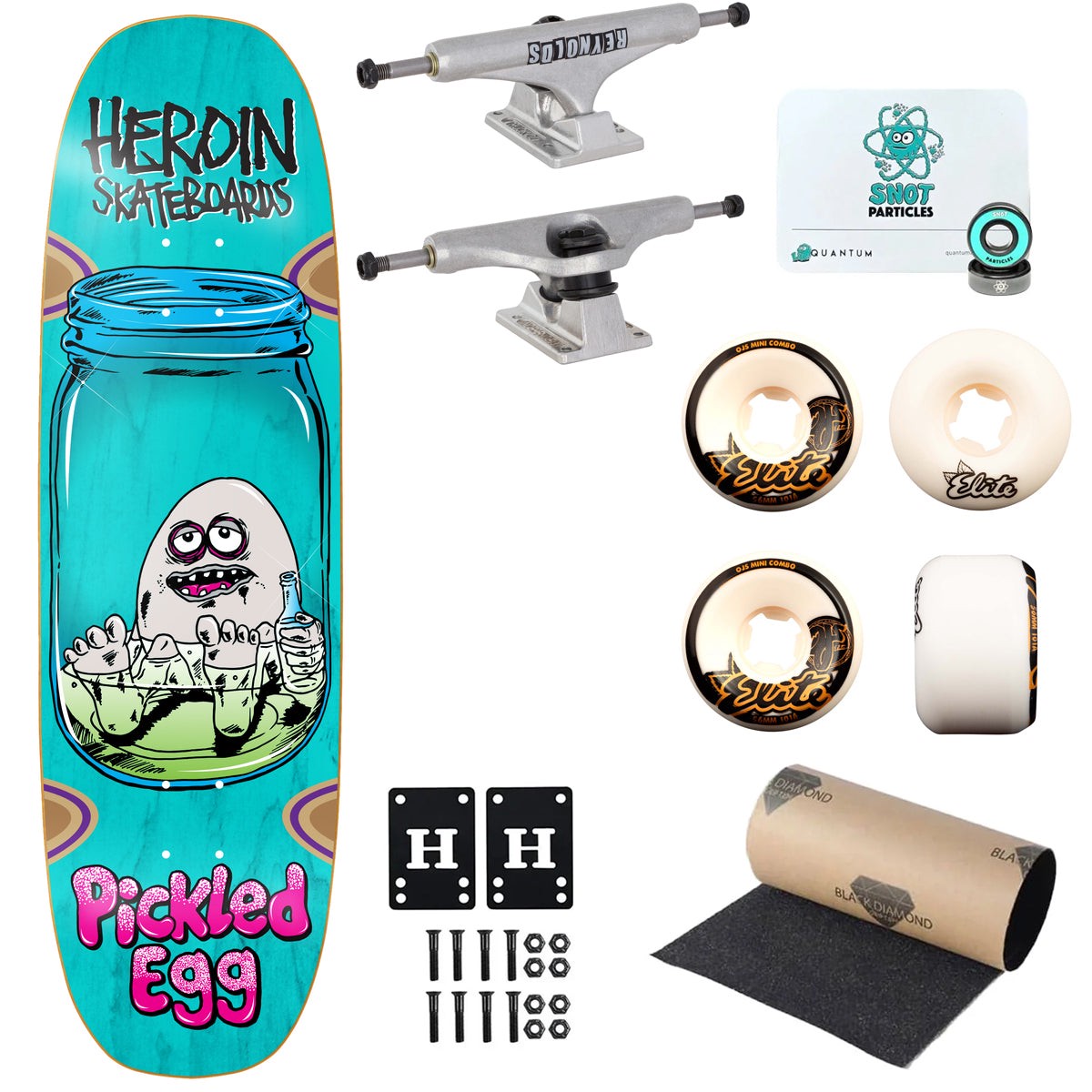 Heroin Premium Skateboard Complete Pickled Egg (Assorted) Ft. Independent/OJ/Quantum - Default Title