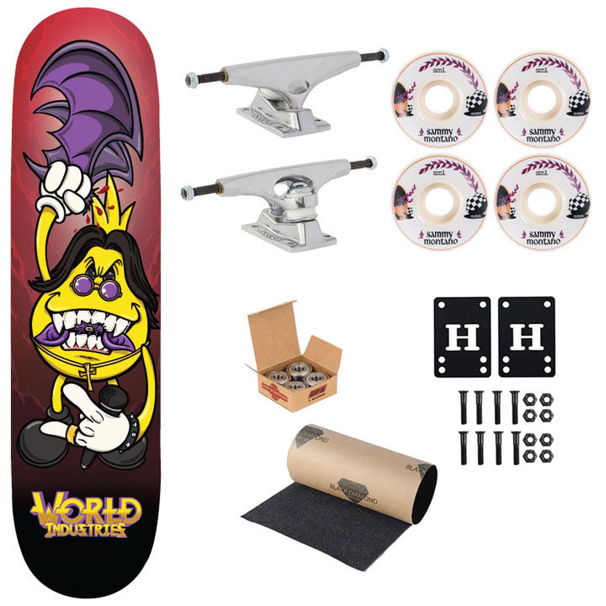 World Industries Premium Skateboard Complete Darkness 8.25" Ft. Krux/SML/Independent - Default Title