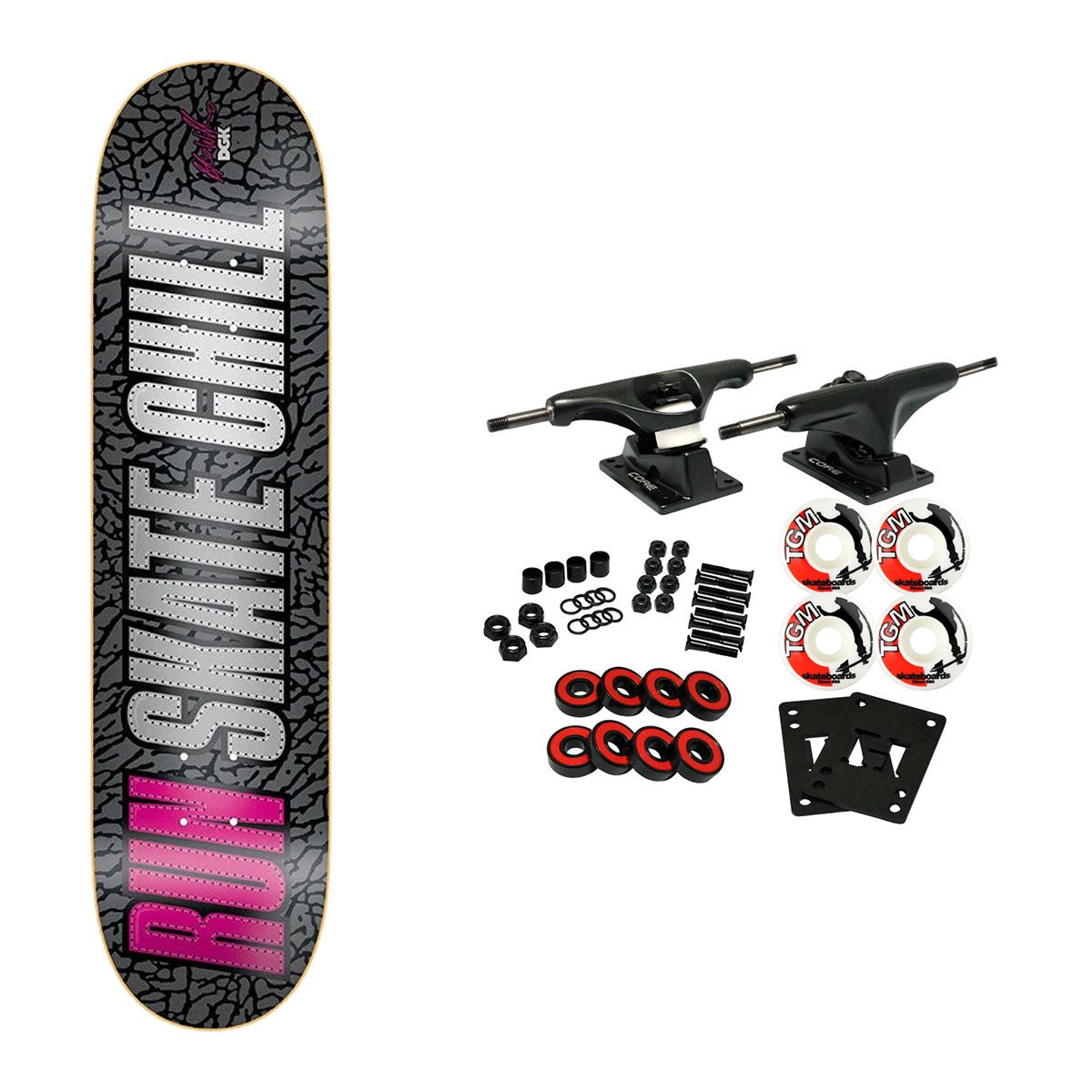 DGK Skateboard Complete Stevie Williams Run Skate Chill 8.38" - Default Title
