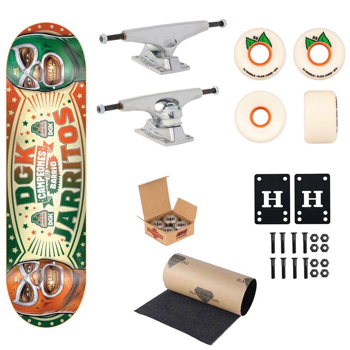 DGK x Jarritos Premium Skateboard Complete Campeones 8.5" Ft. Krux/OJ/Independent - Default Title