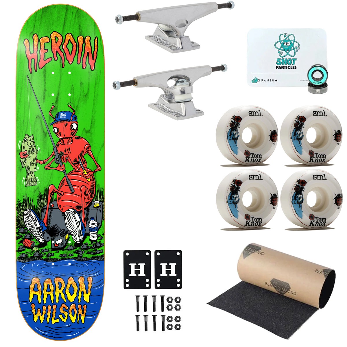 Heroin Premium Skateboard Complete Aaron Wilson Bug (Assorted) Ft. Krux/SML/Quantum - Default Title