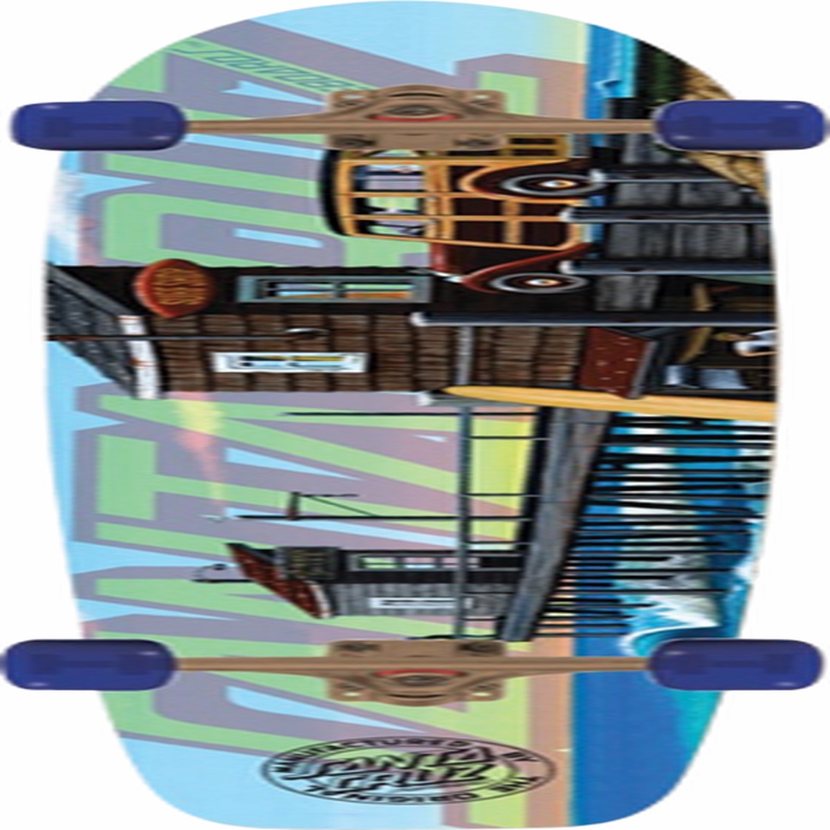 SANTA CRUZ THE WHARF SKATEBOARD COMPLETE -8.9x42.7 cruiser