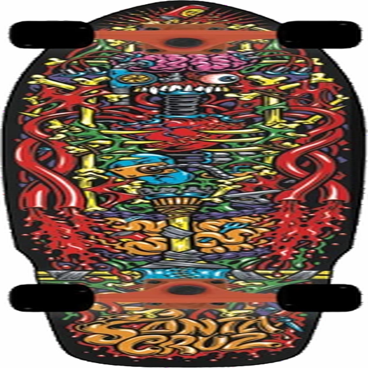SANTA CRUZ TUCK N ROLLA SKATEBOARD COMPLETE -9.3x36 vinal top